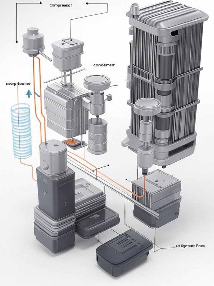 Rivian R1S Charging Cable Replacement technical blueprint illustration for Las Vegas repair service - detailed component schematic with orange accent highlights