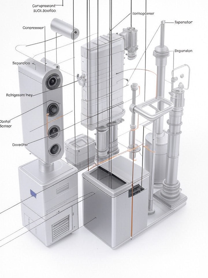 Rivian R1T Charging Cable Replacement technical blueprint illustration for Las Vegas repair service - detailed component schematic with orange accent highlights